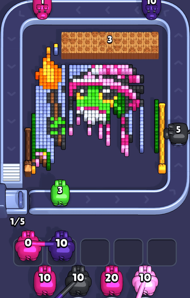 Pixel Flow Level 524 Solution 2