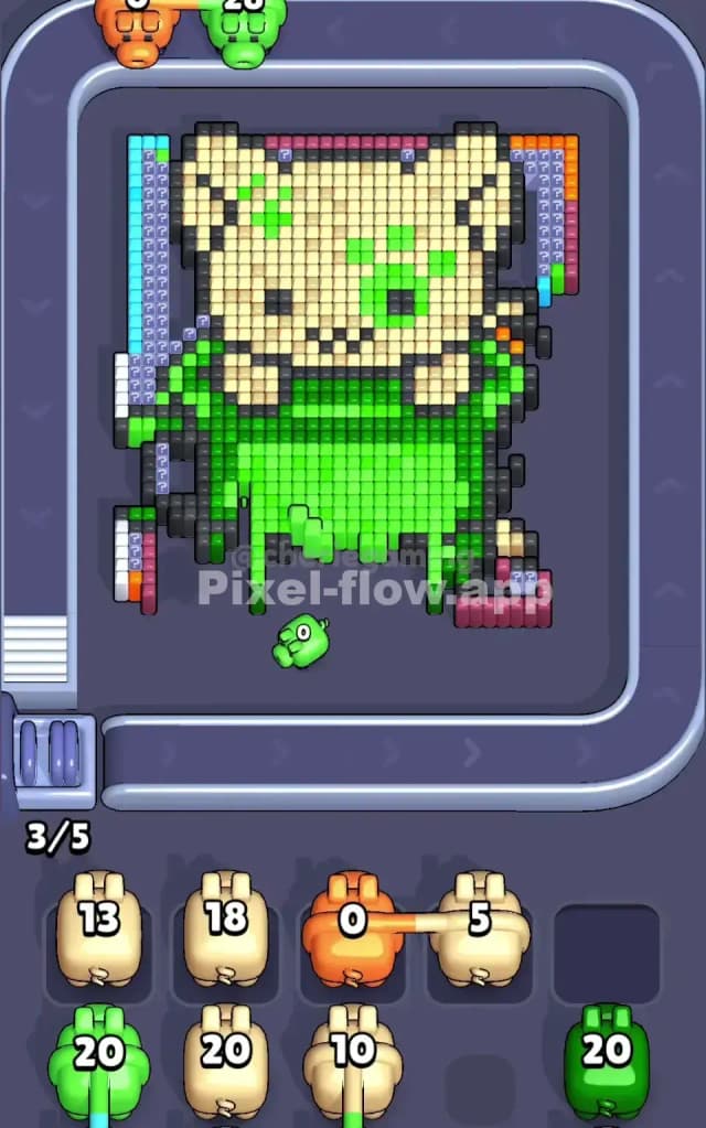 Pixel Flow Level 210 Solution 1