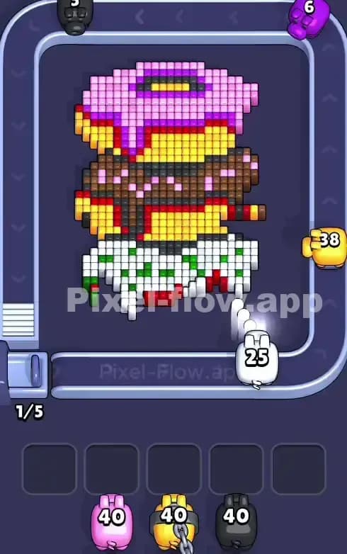 Pixel Flow Level 871 Solution 1