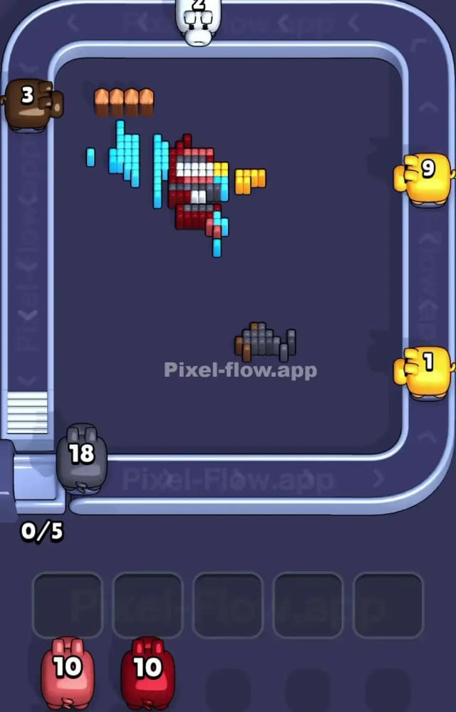 Pixel Flow Level 1243 Solution 3
