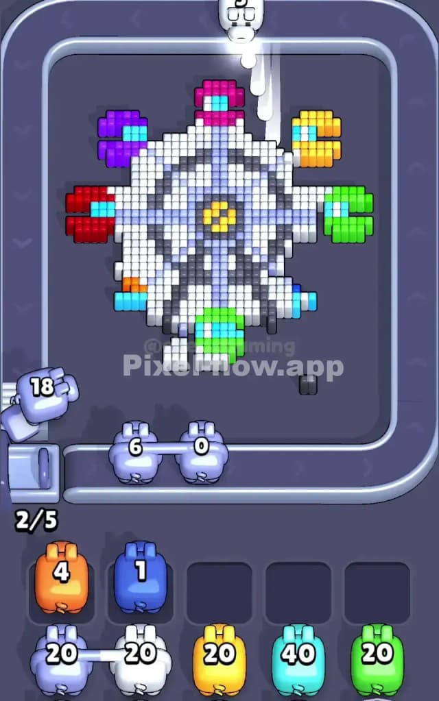 Pixel Flow Level 224 Solution 1