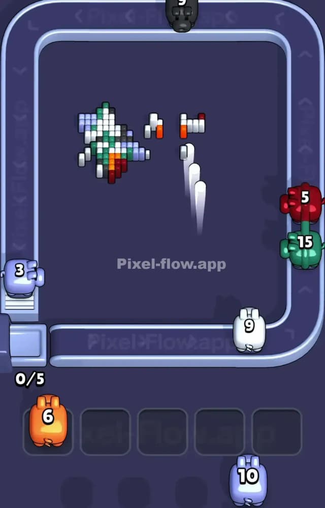 Pixel Flow Level 1581 Solution 3