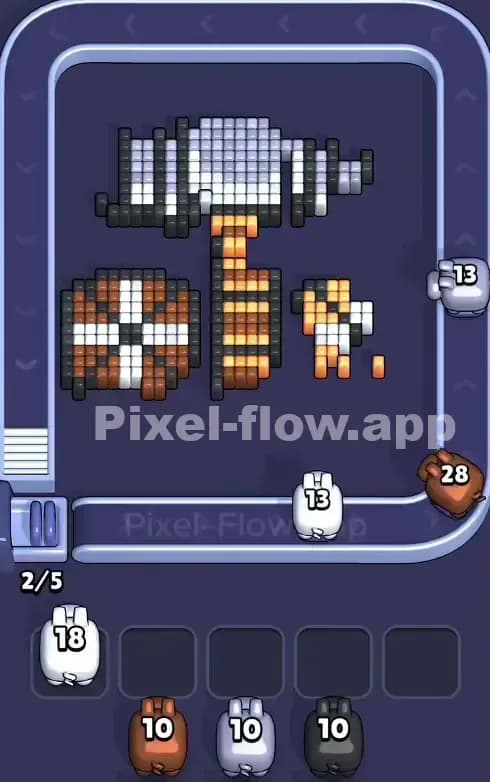 Pixel Flow Level 821 Solution 2