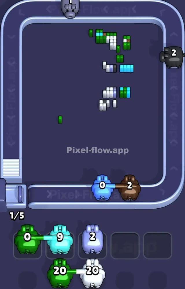 Pixel Flow Level 1395 Solution 3