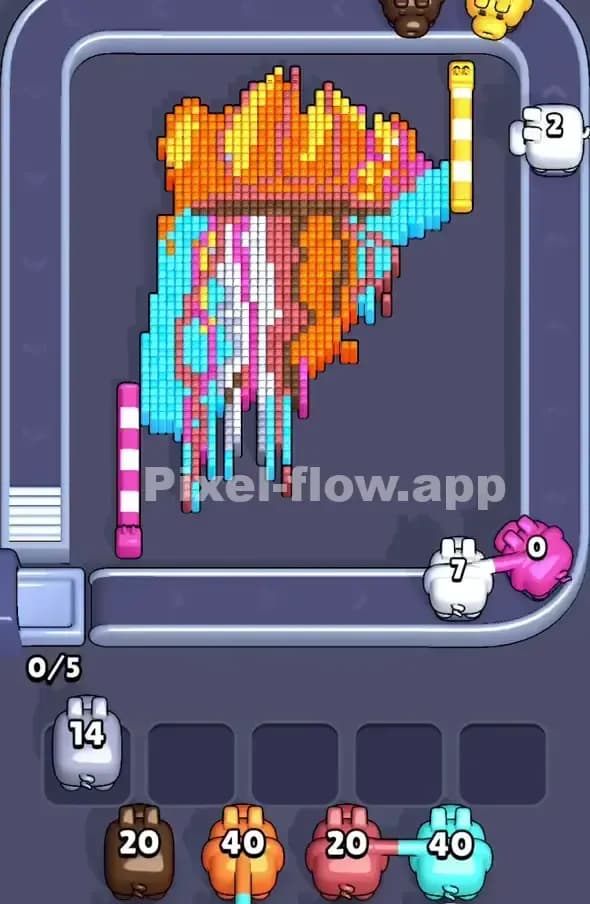 Pixel Flow Level 386 Solution 1