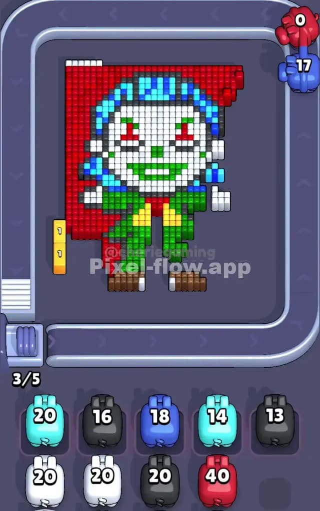 Pixel Flow Level 75 Solution 1