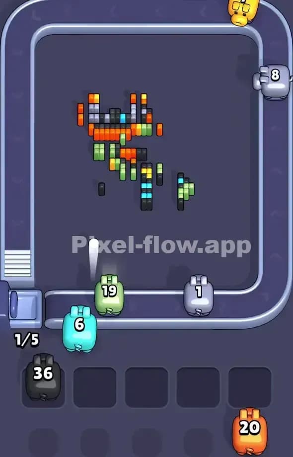 Pixel Flow Level 518 Solution 3