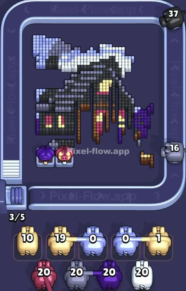 Pixel Flow Level 1322 Solution 2