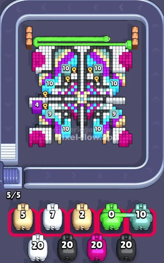 Pixel Flow Level 645 Solution 1