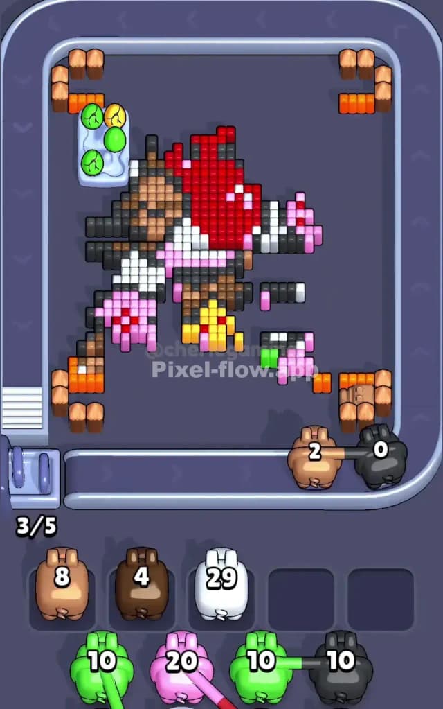 Pixel Flow Level 493 Solution 2