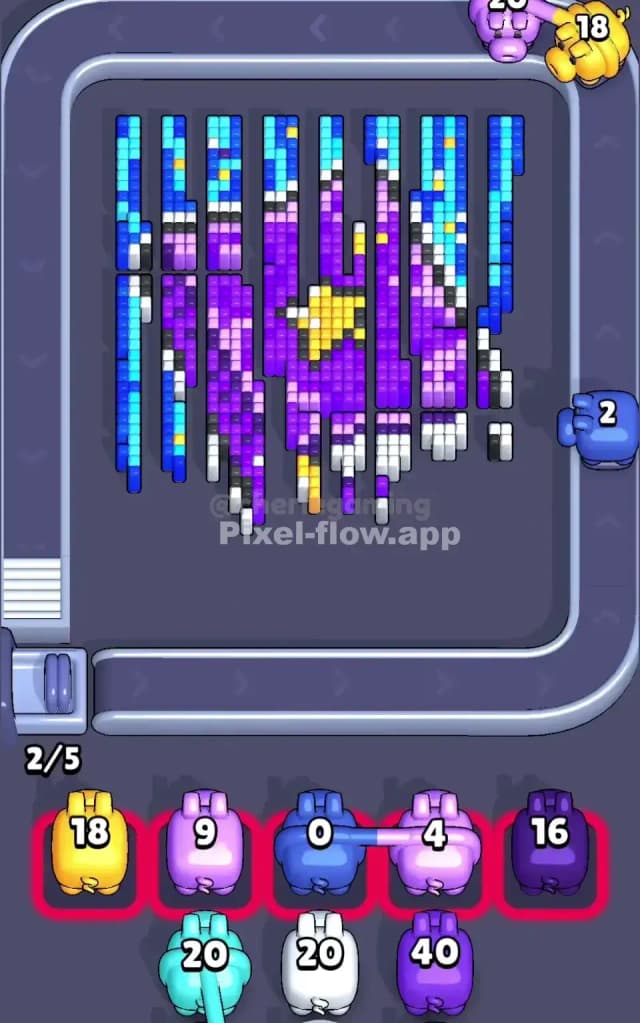 Pixel Flow Level 721 Solution 2