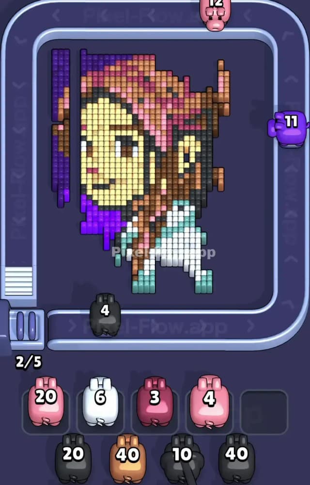 Pixel Flow Level 1584 Solution 1