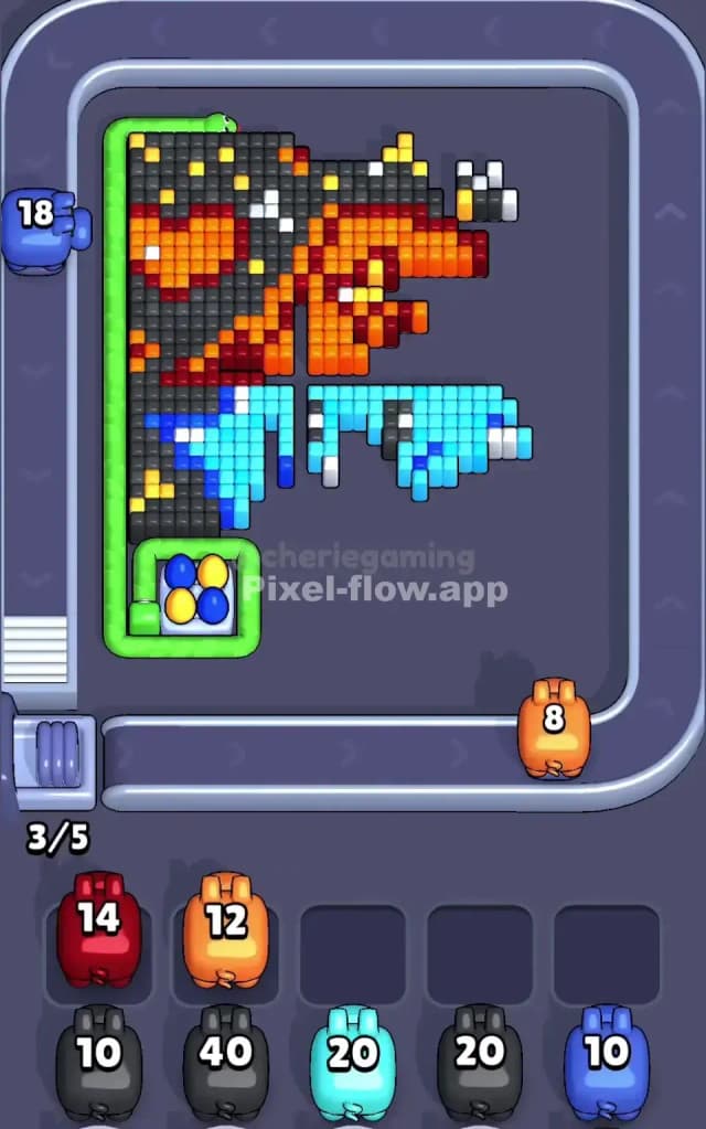 Pixel Flow Level 649 Solution 2