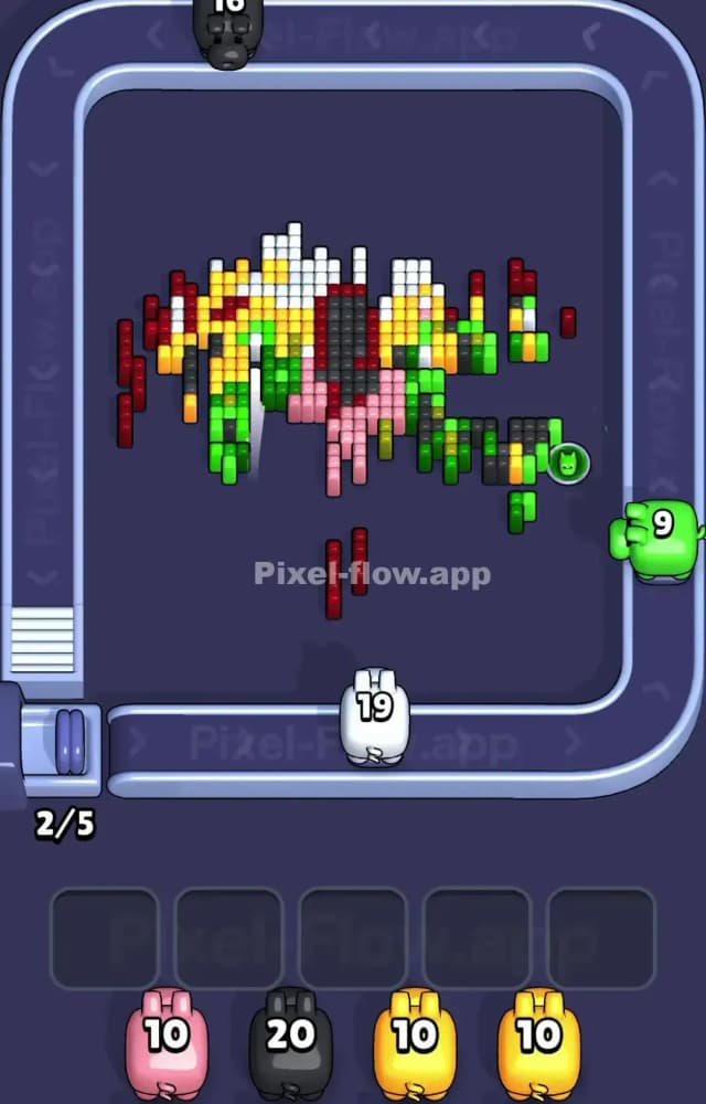 Pixel Flow Level 1376 Solution 2