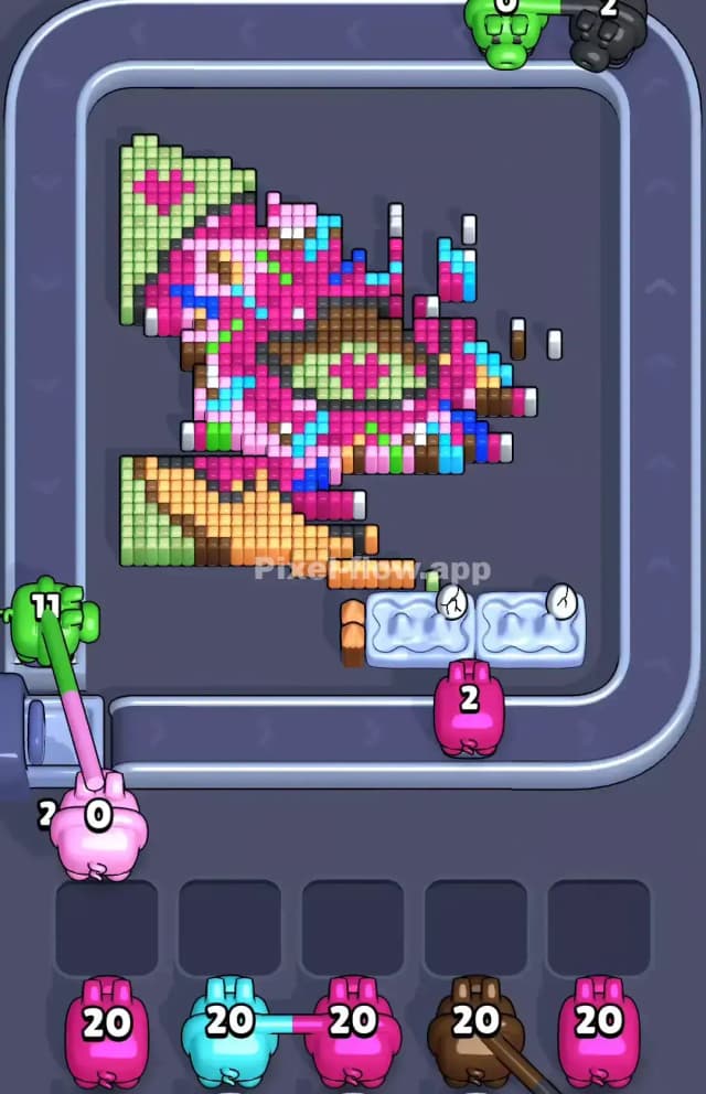 Pixel Flow Donut Level Solution 2