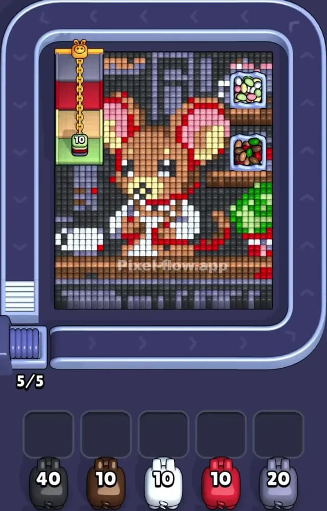 Pixel Flow Level 1216 Gameplay