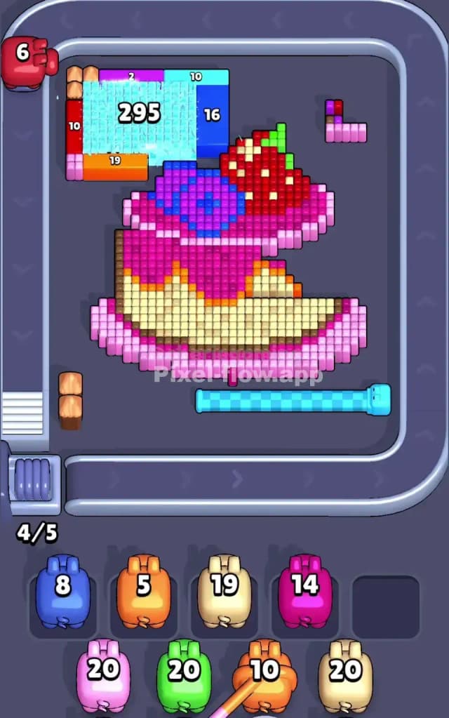 Pixel Flow Level 766 Solution 1