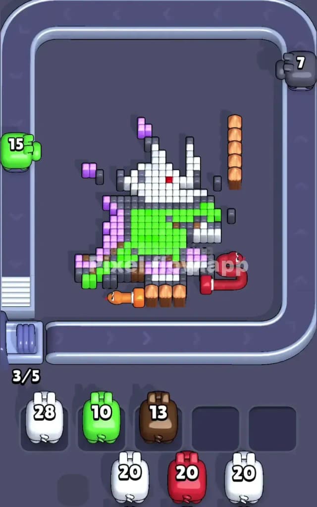 Pixel Flow Level 165 Solution 2