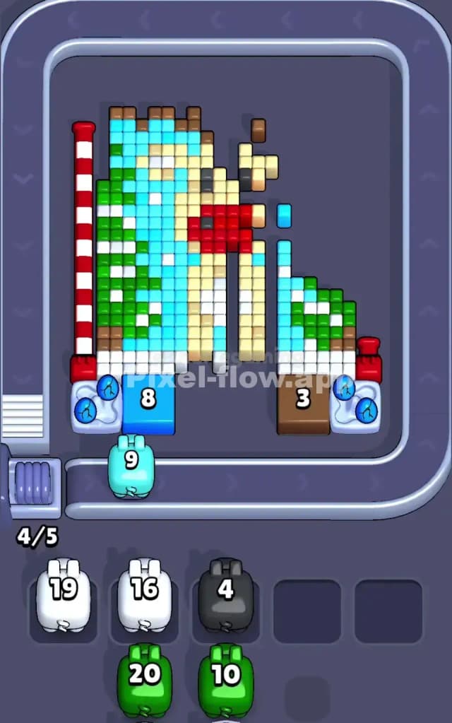 Pixel Flow Level 145 Solution 2