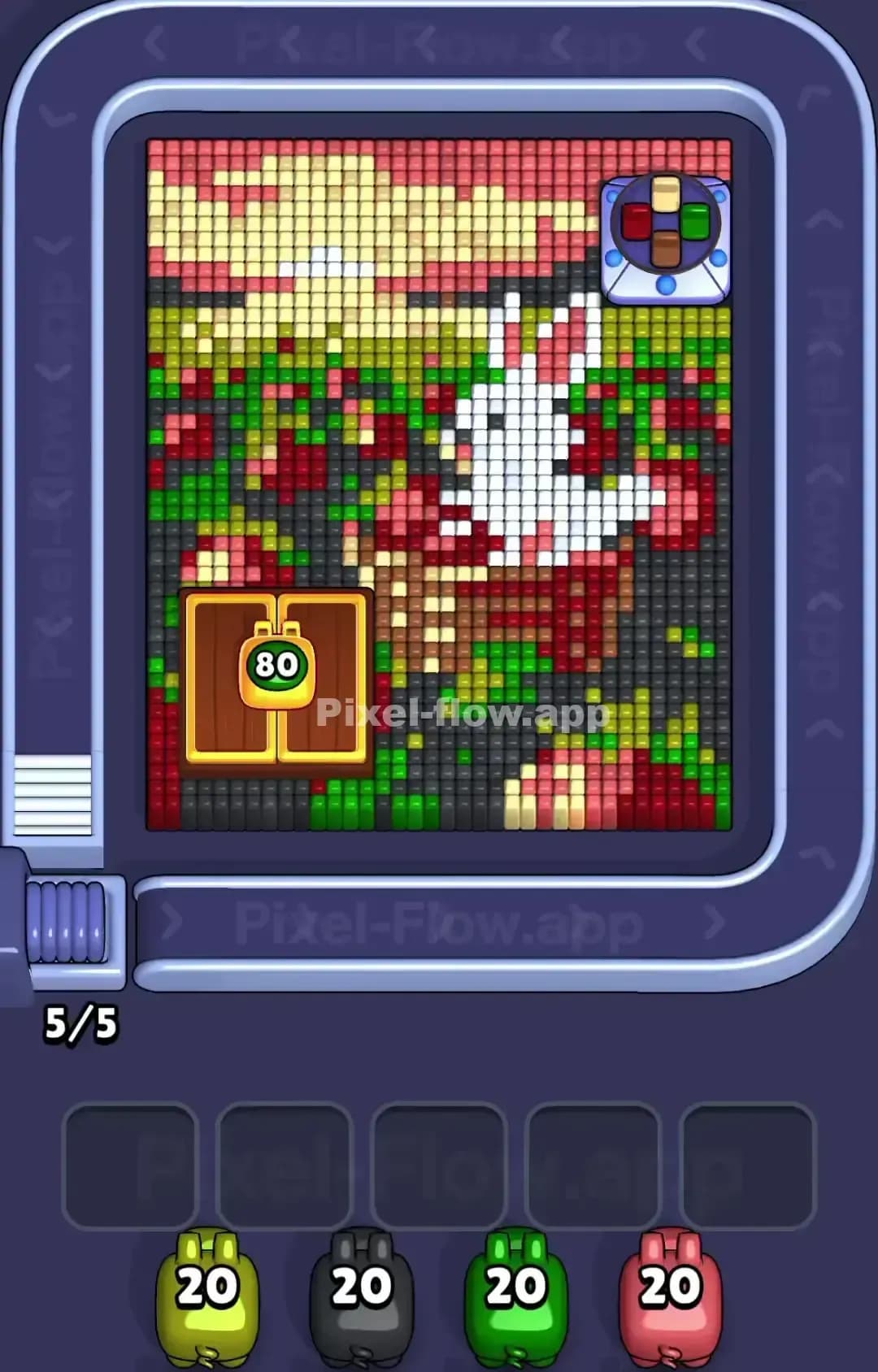 Pixel Flow Level 1449 Screenshot