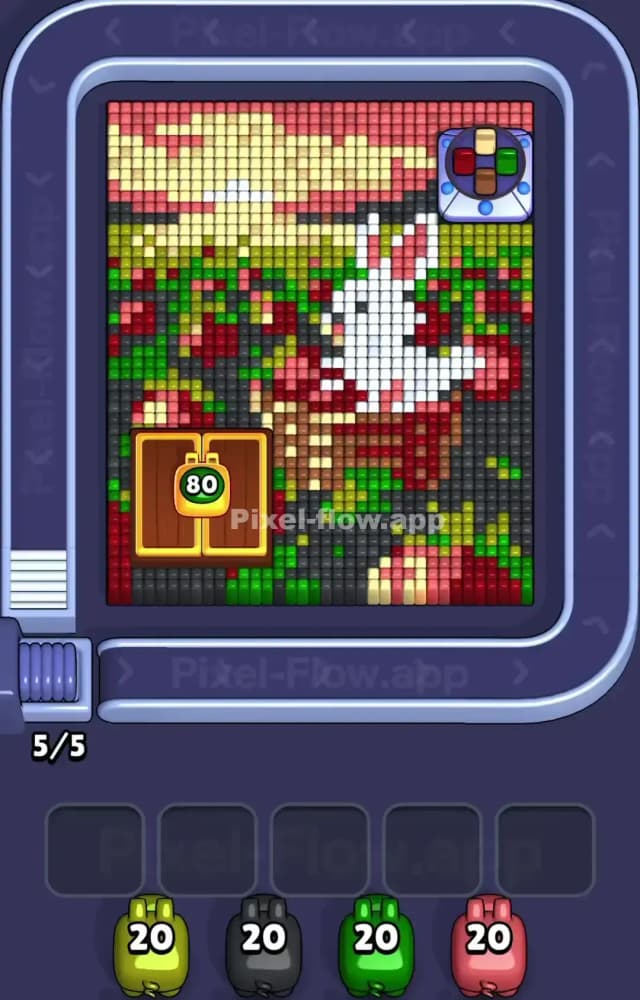 Pixel Flow Level 1449 Gameplay