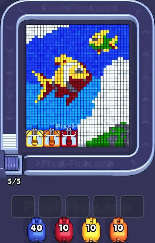 Pixel Flow Level 1591 Gameplay