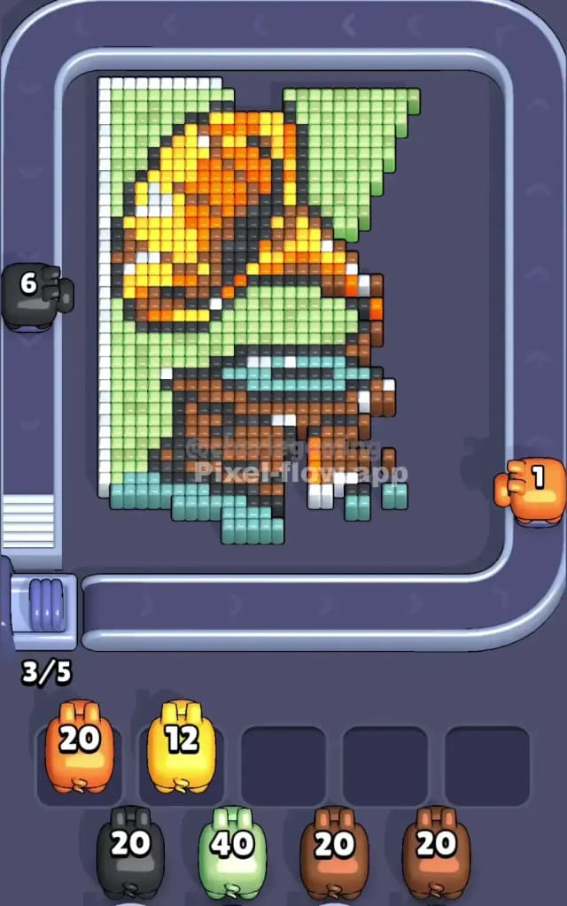 Pixel Flow Level 565 Solution 1