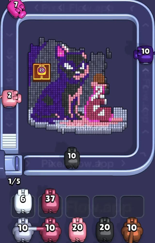 Pixel Flow Level 1188 Solution 1