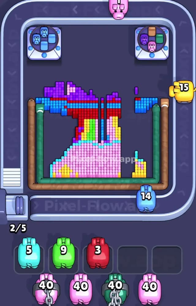 Pixel Flow Level 1060 Solution 2