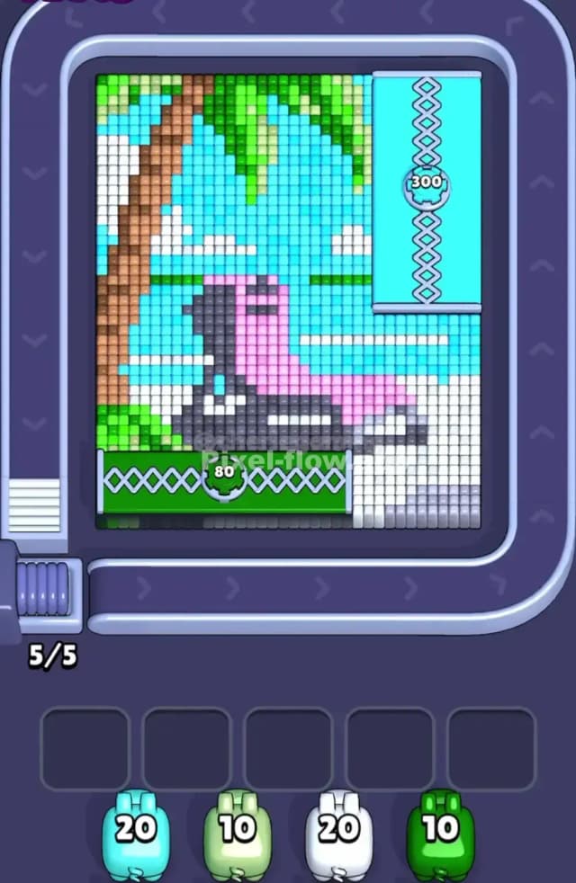 Pixel Flow Level 1632 Gameplay