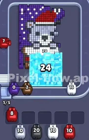 Pixel Flow Level 412 Solution 1