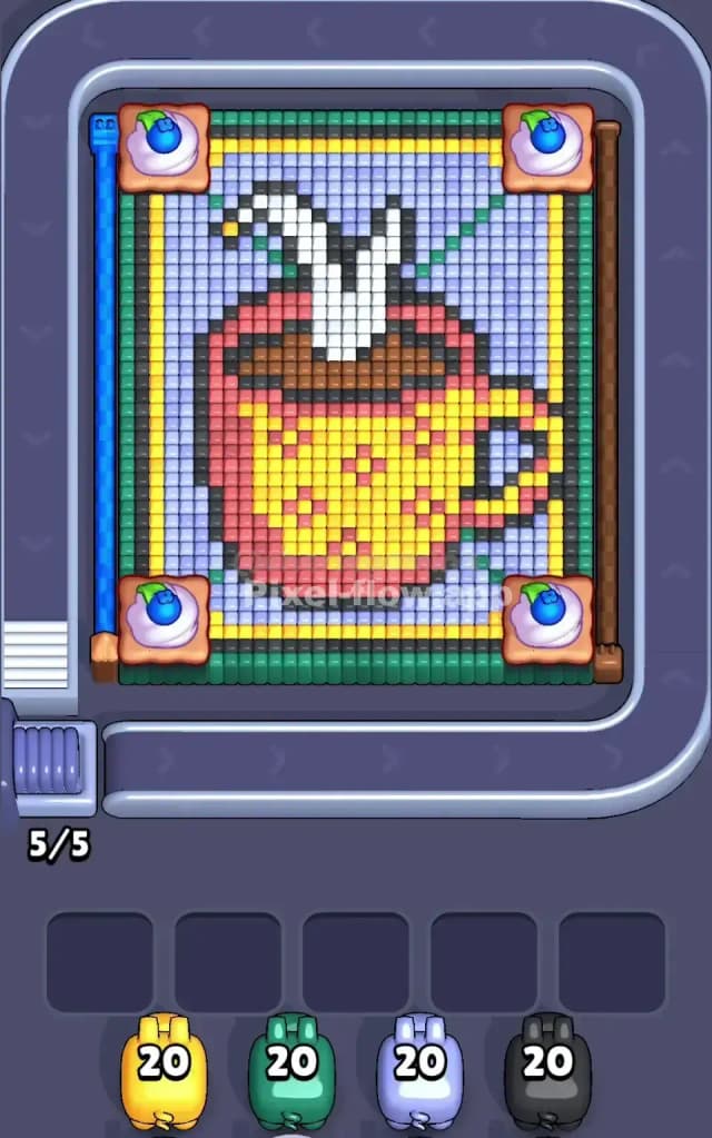 Pixel Flow Level 674 Gameplay