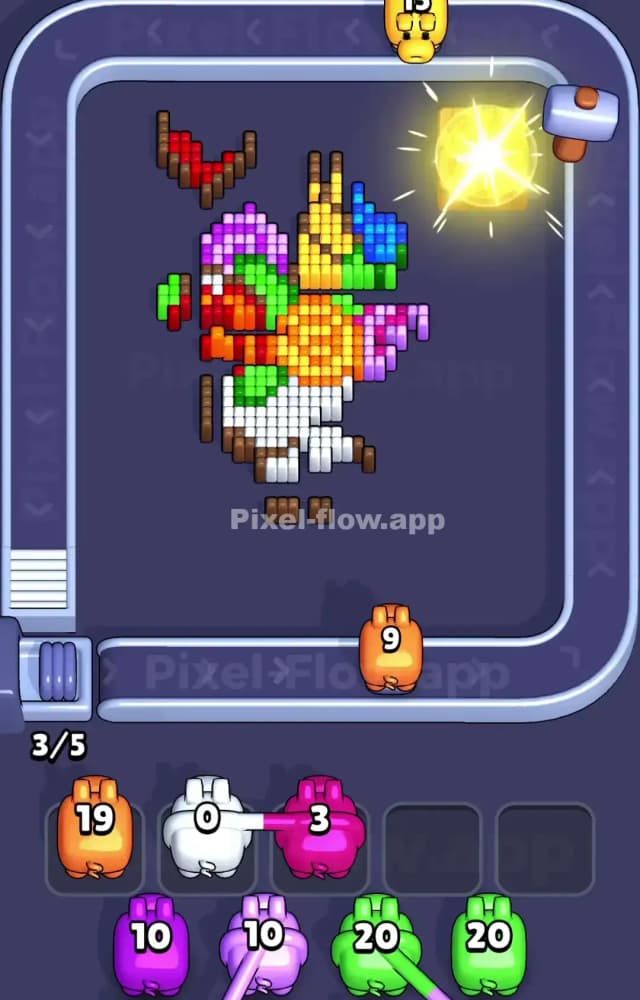 Pixel Flow Level 1035 Solution 2