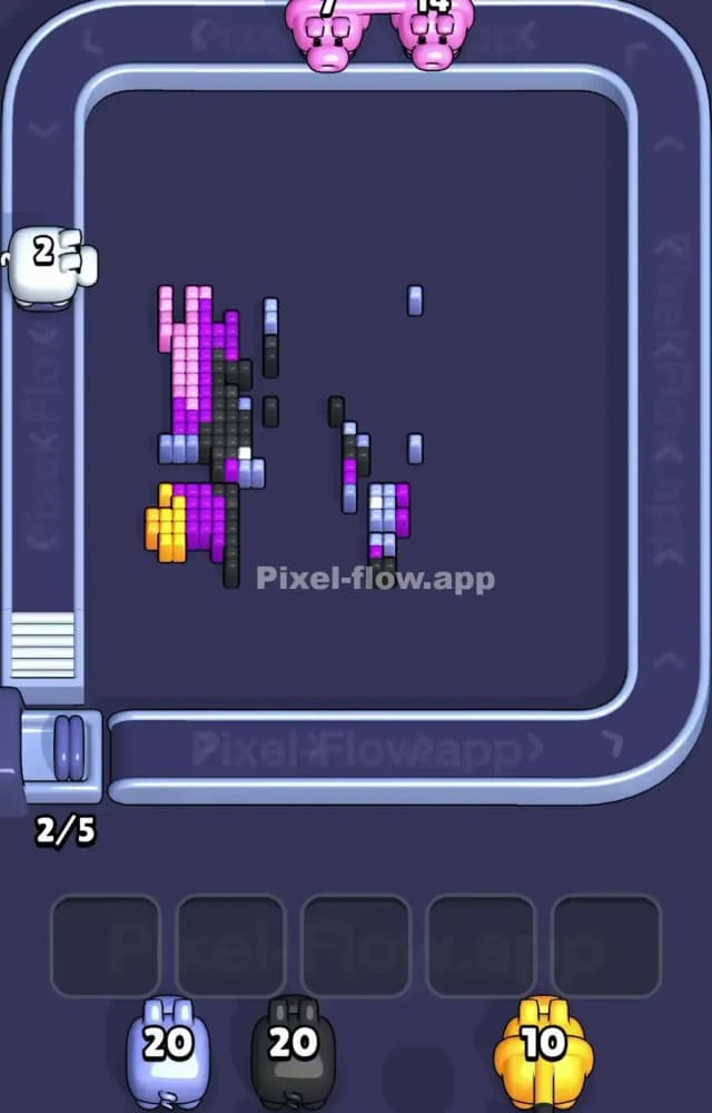 Pixel Flow Level 1255 Solution 3