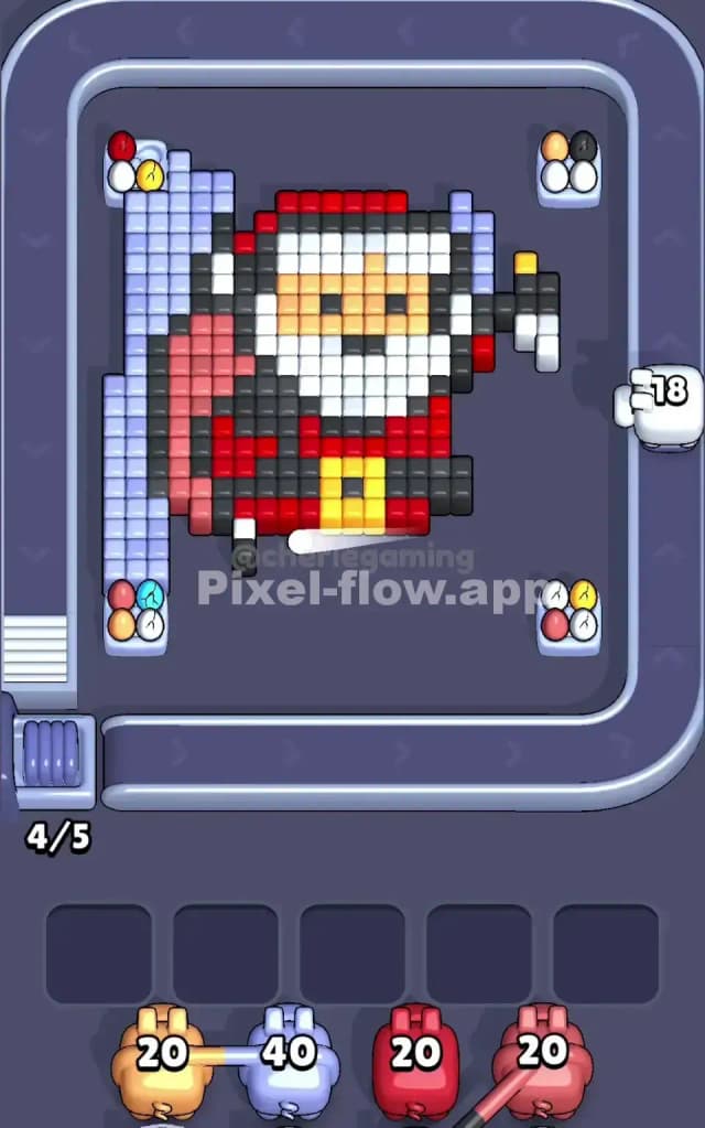 Pixel Flow Level 208 Solution 1