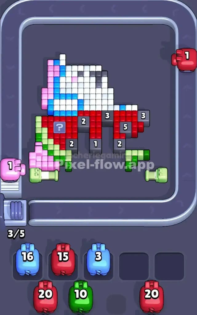 Pixel Flow Level 167 Solution 2