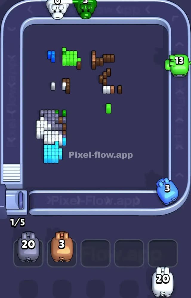 Pixel Flow Level 1377 Solution 3