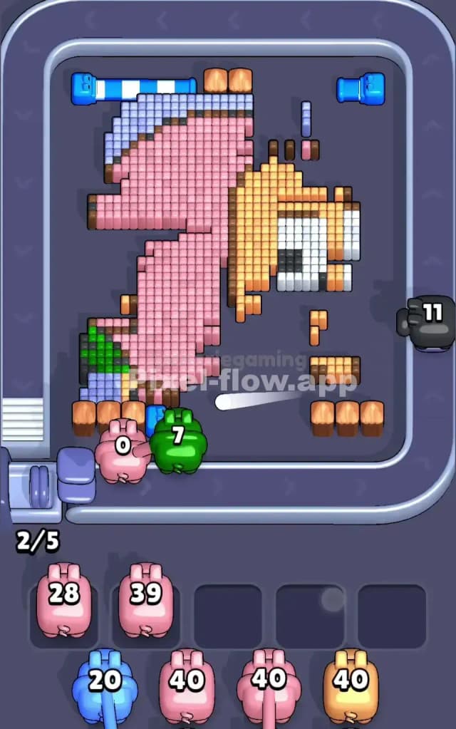 Pixel Flow Level 245 Solution 2