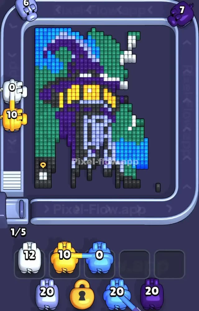 Pixel Flow Level 1583 Solution 1
