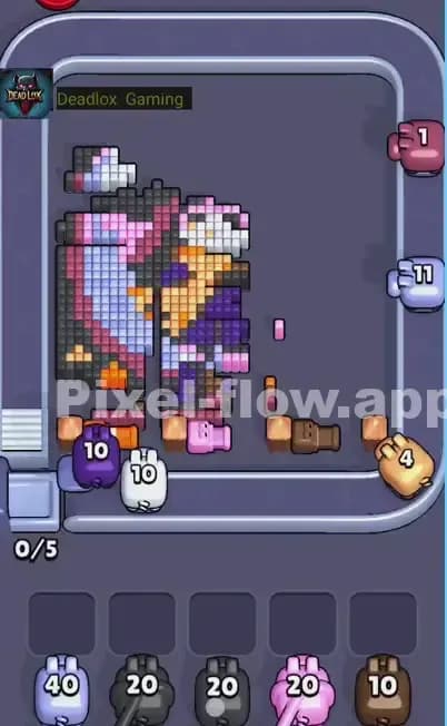 Pixel Flow Level 455 Solution 2