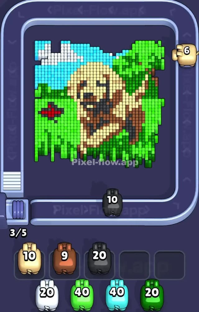 Pixel Flow Level 1223 Solution 1