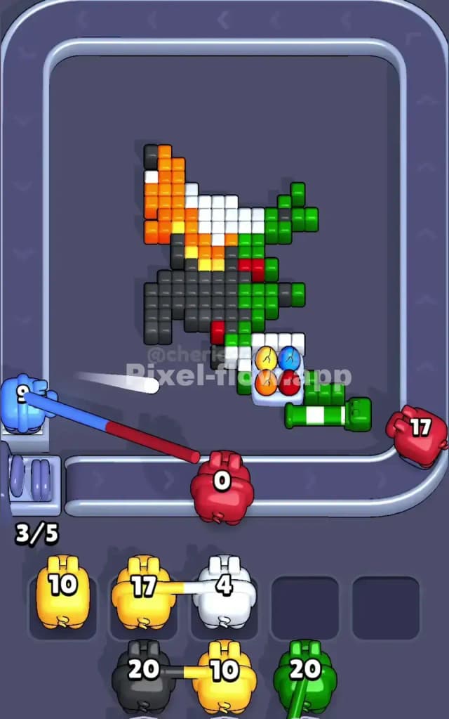 Pixel Flow Level 197 Solution 2