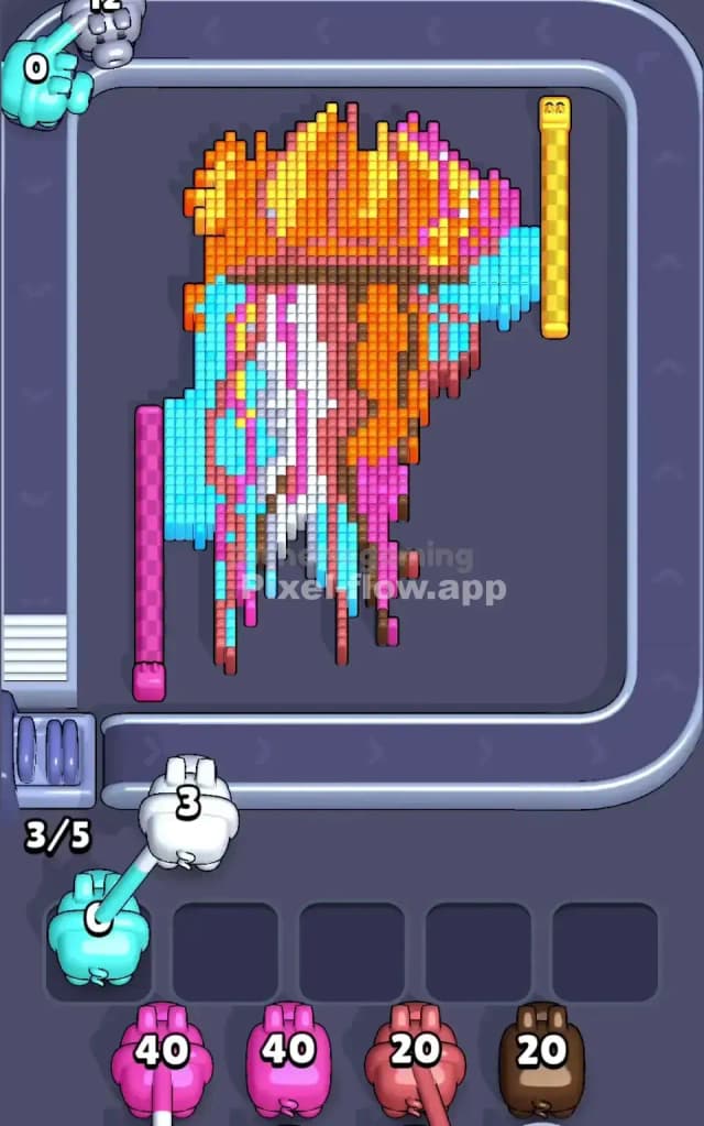 Pixel Flow Level 385 Solution 1