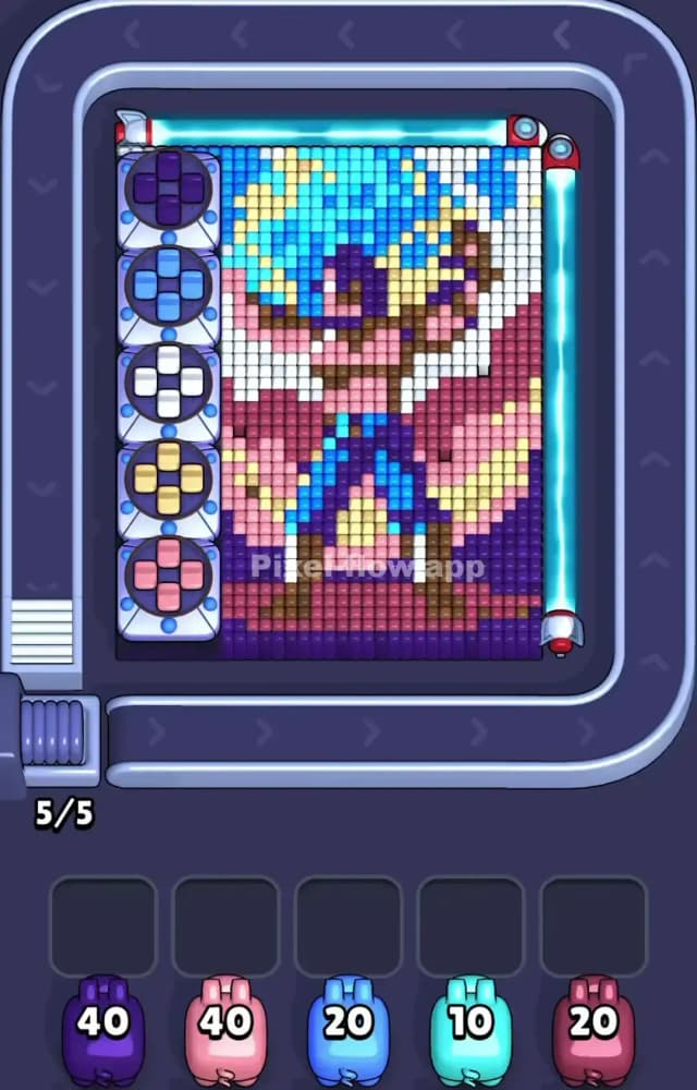 Pixel Flow Level 1190 Gameplay