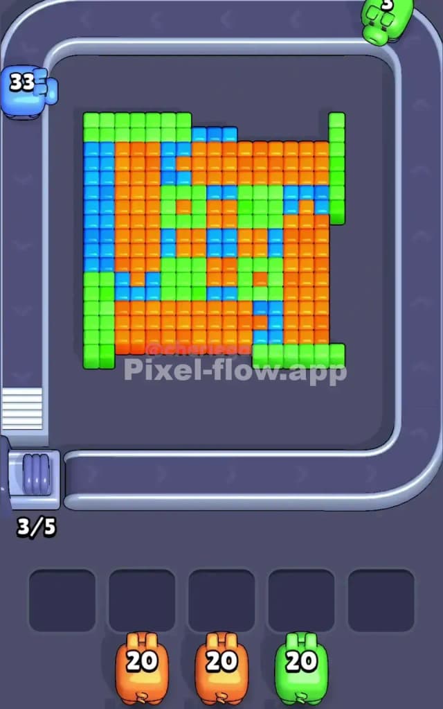 Pixel Flow Level 7 Solution 1