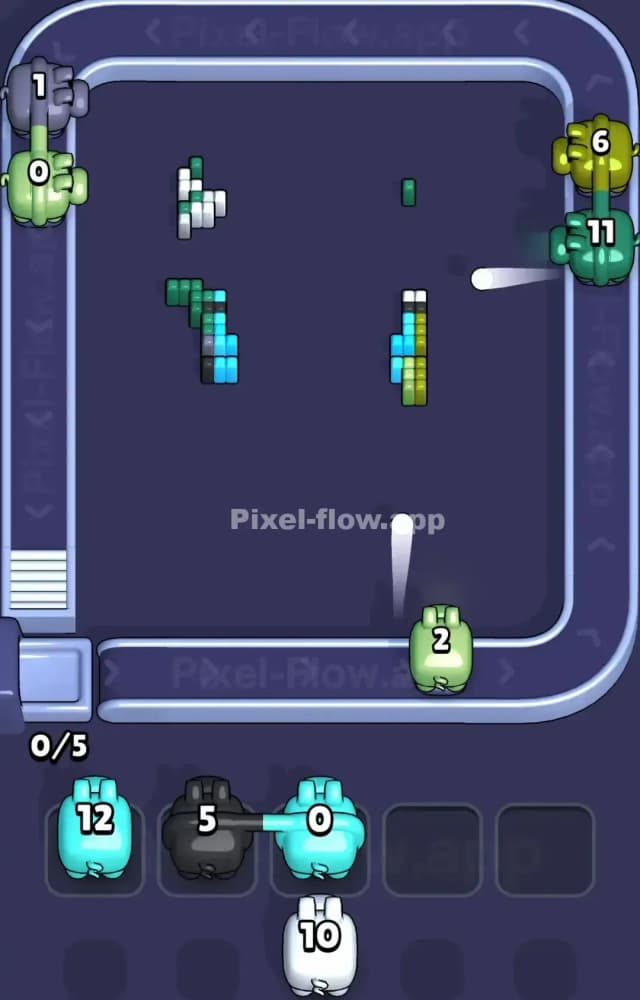 Pixel Flow Level 1586 Solution 3