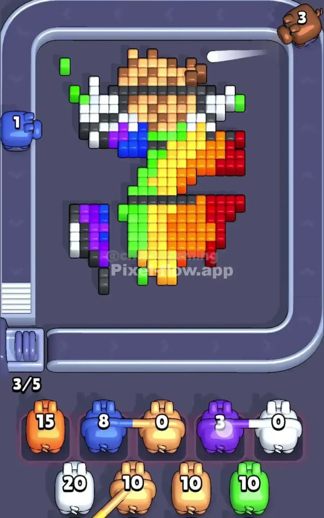 Pixel Flow Level 448 Solution 2