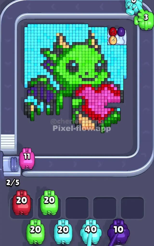 Pixel Flow Level 763 Solution 1