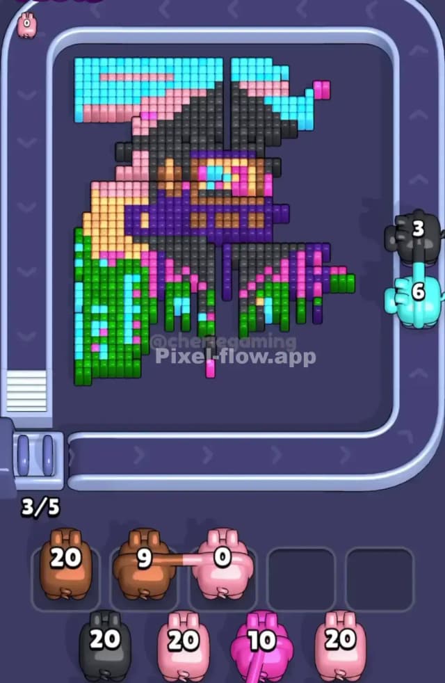 Pixel Flow Level 1664 Solution 2