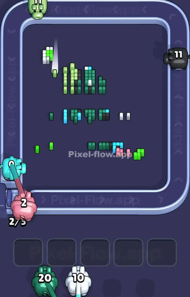 Pixel Flow Level 1576 Solution 3